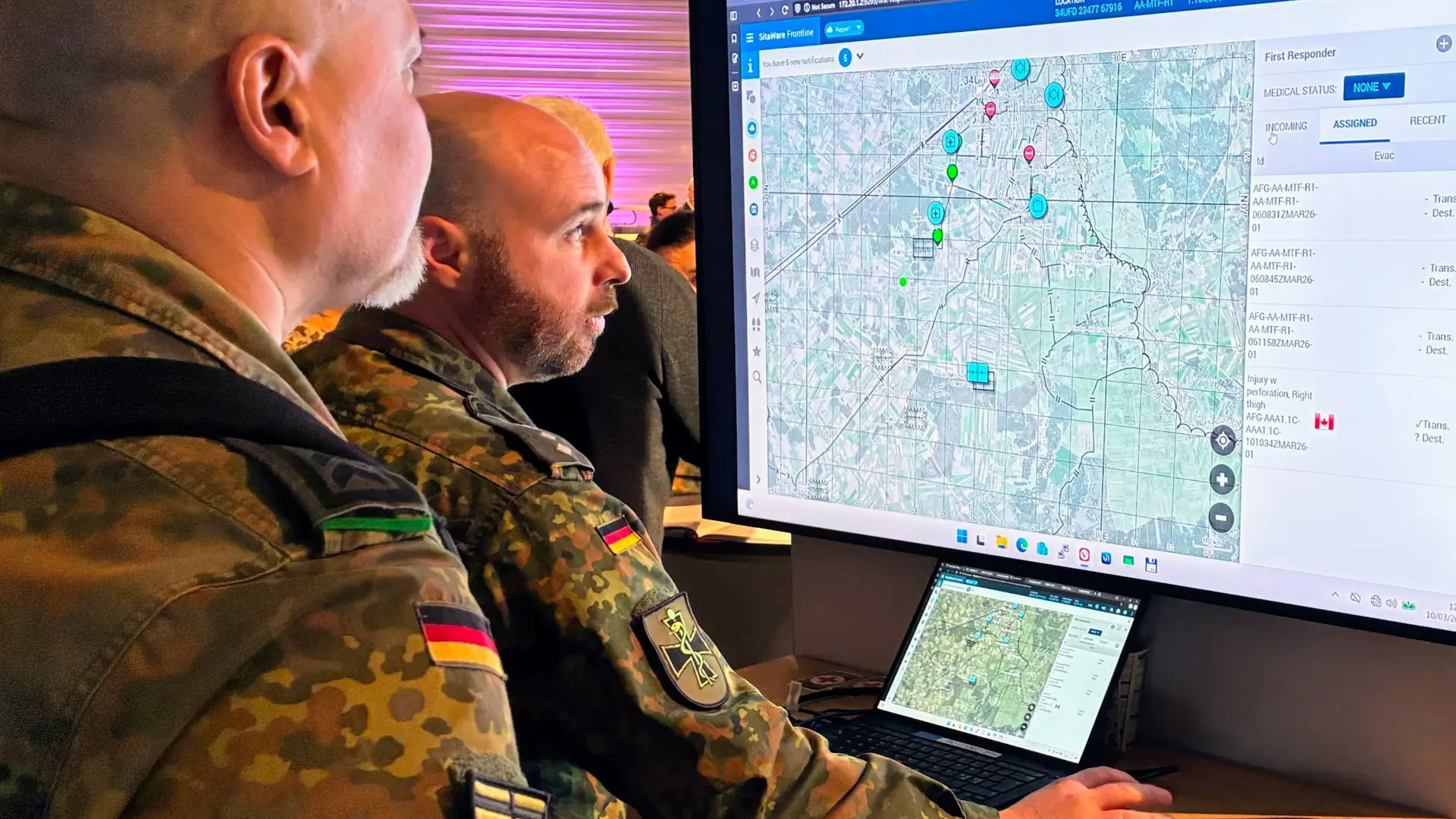 SitaWare Battlefield Health bei Medic Quadriga 2026 - gemeinsam präsentiert von Bundeswehr und Systematic