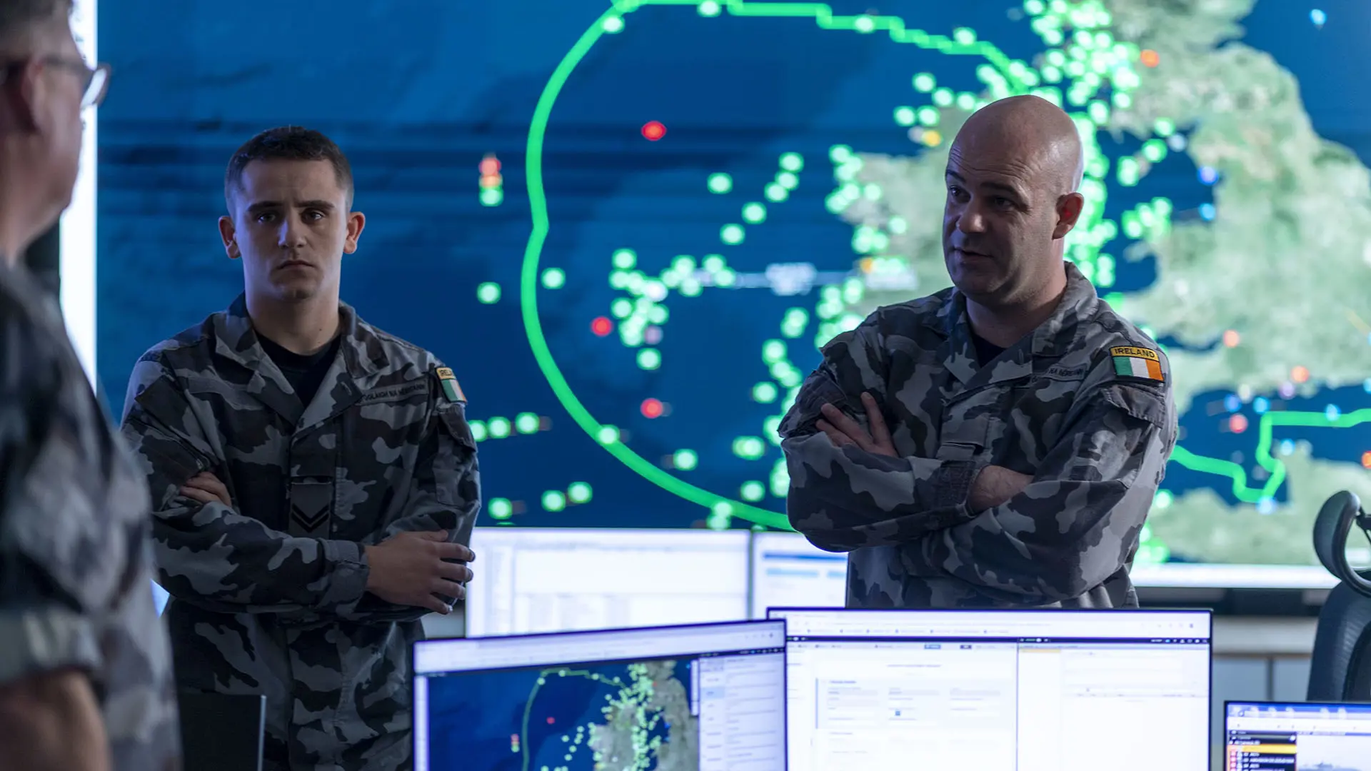 IE Navy Staff Talking In NOC