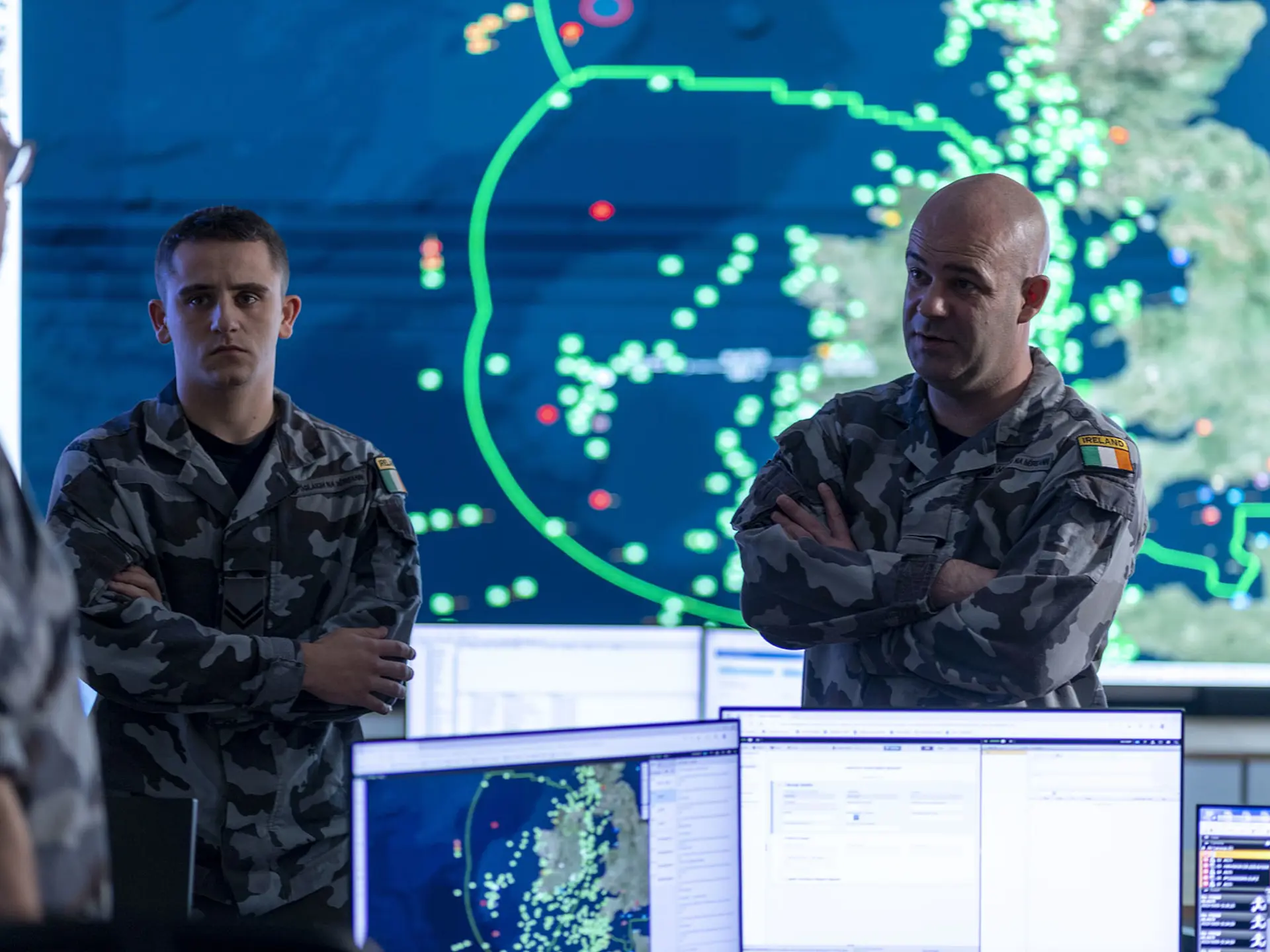 IE Navy Staff Talking In NOC