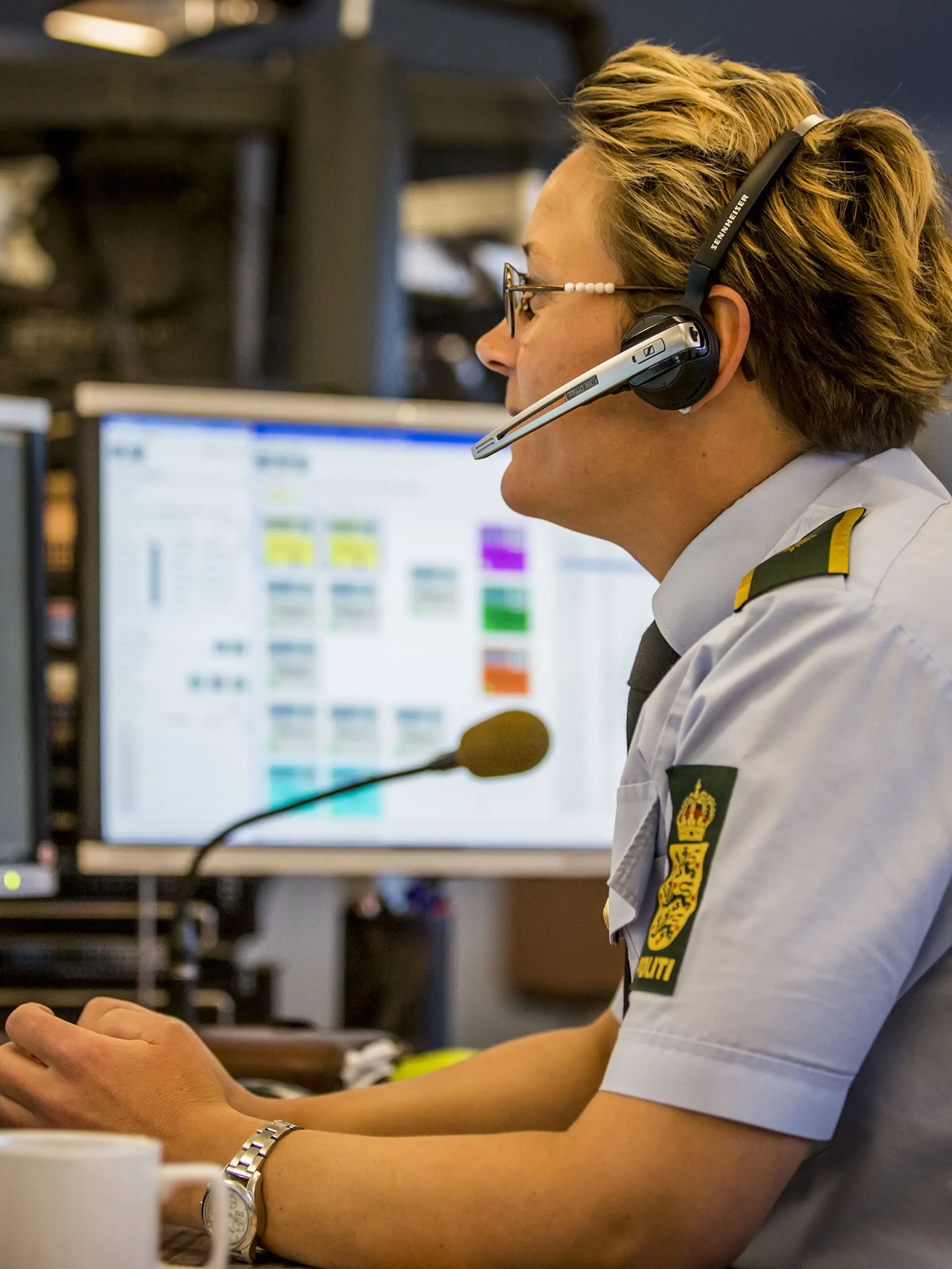 Kontrolrum-Dansk-Politi Foto Kim Matthai Leland