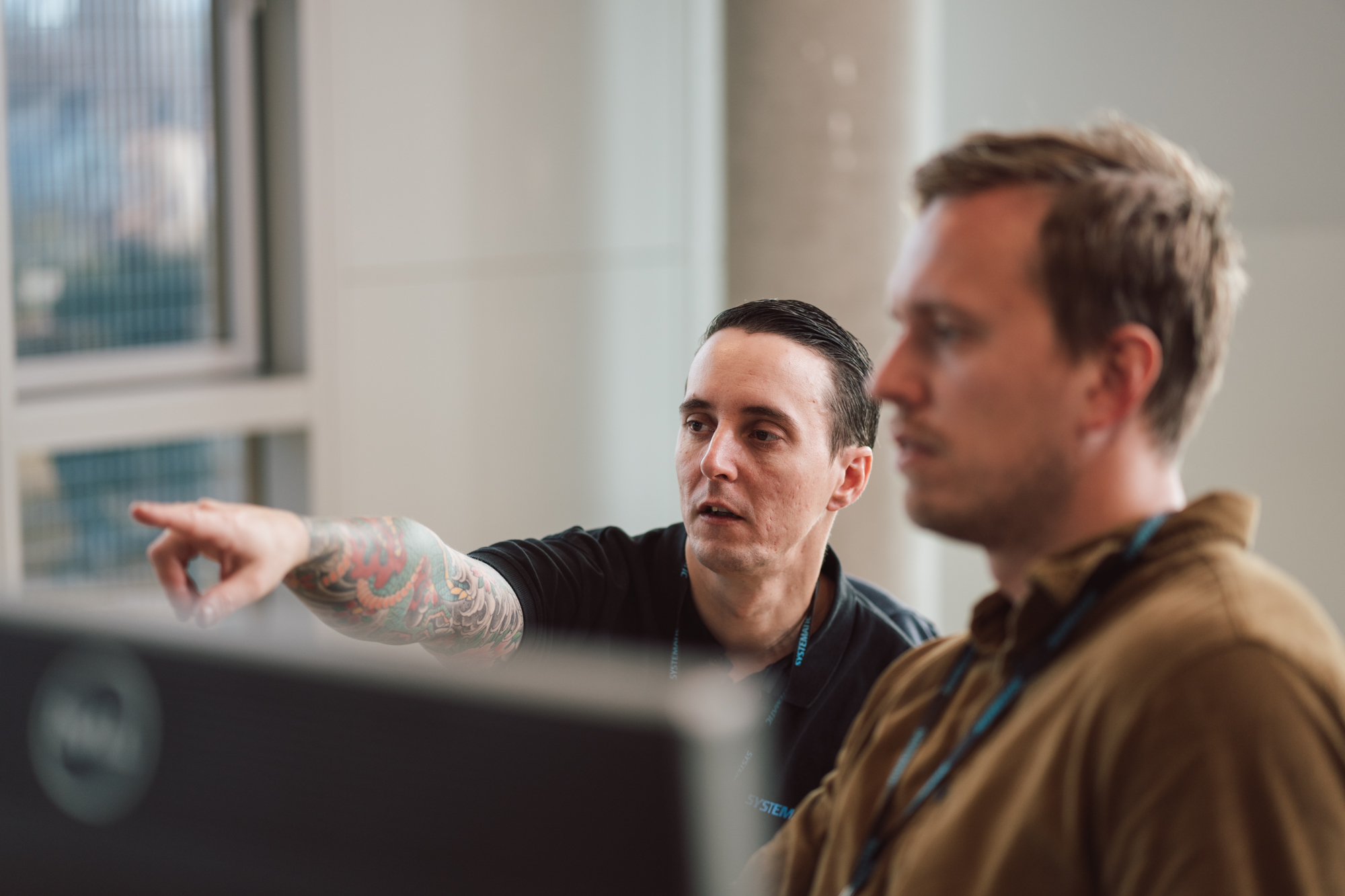 Developers at the desk 