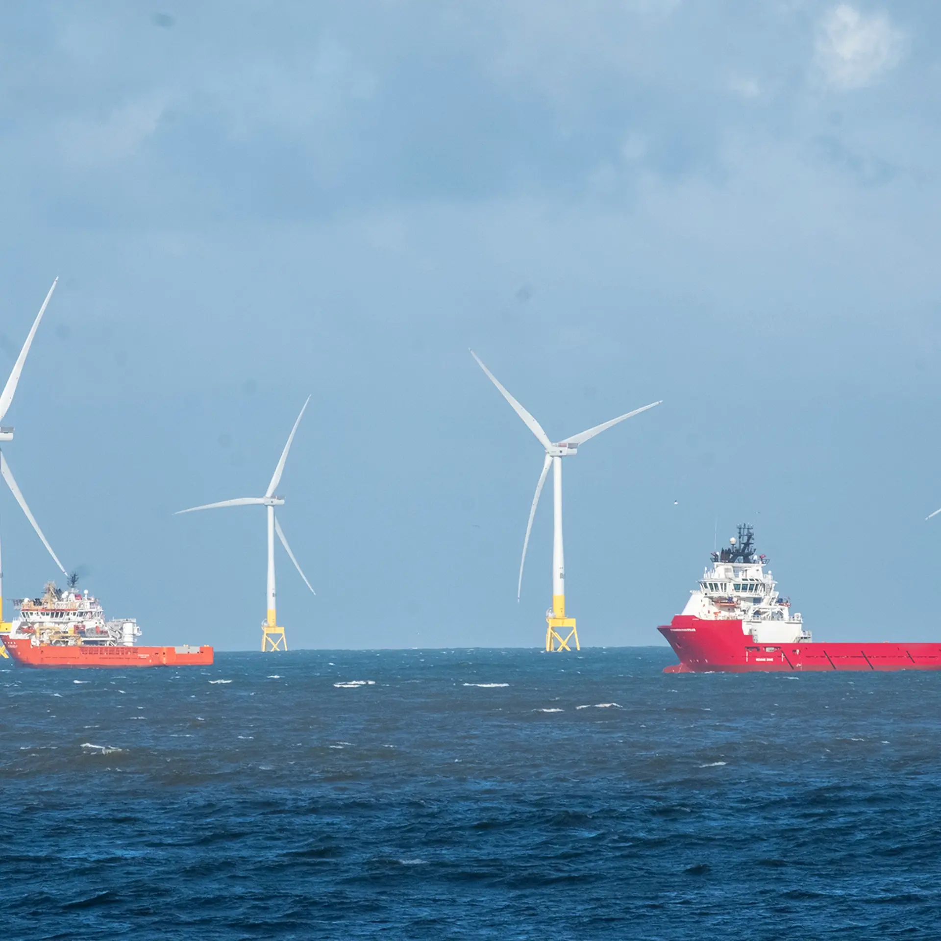 Vessels At Wind Farm