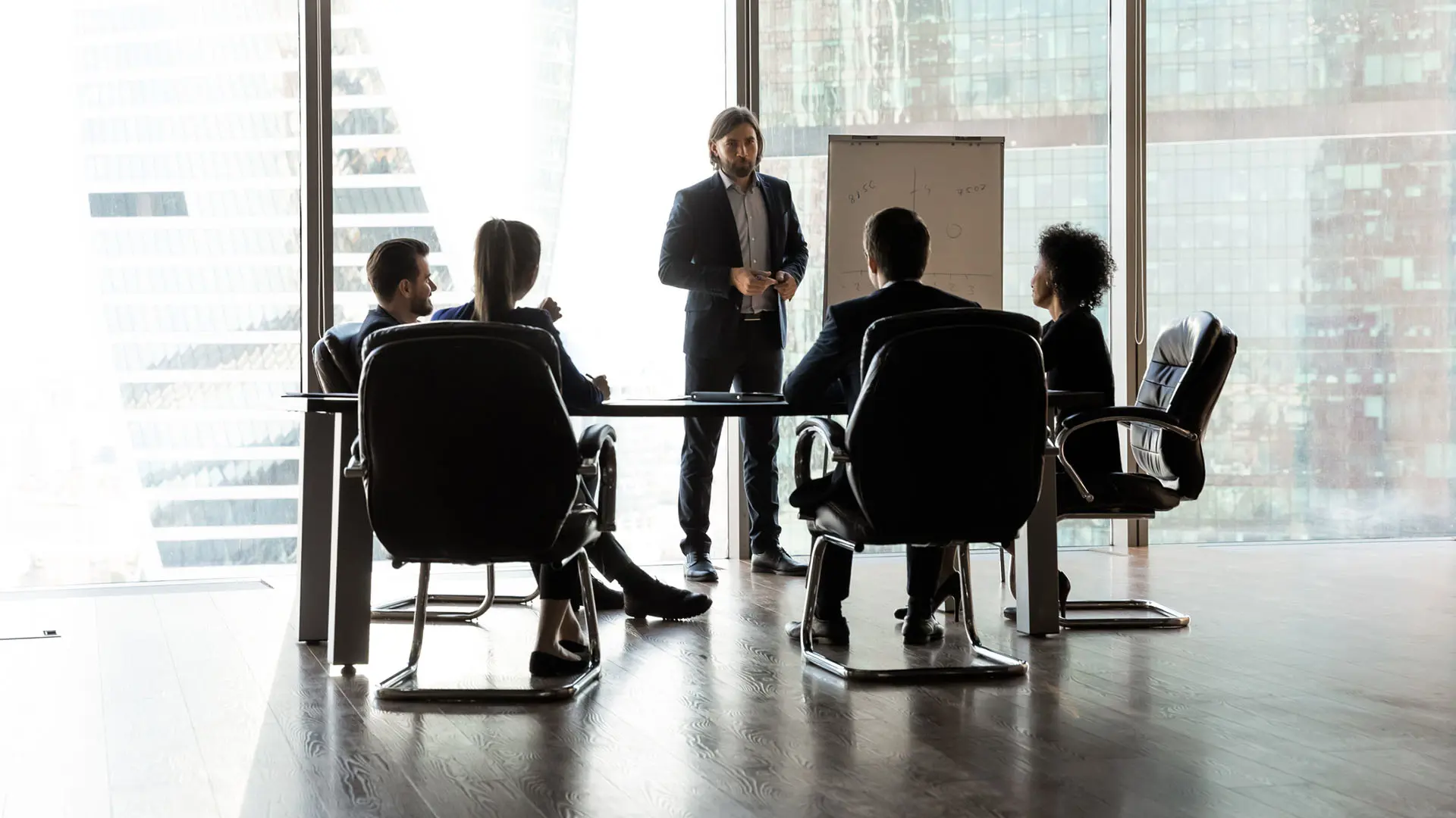 Forretningsfolk i møde