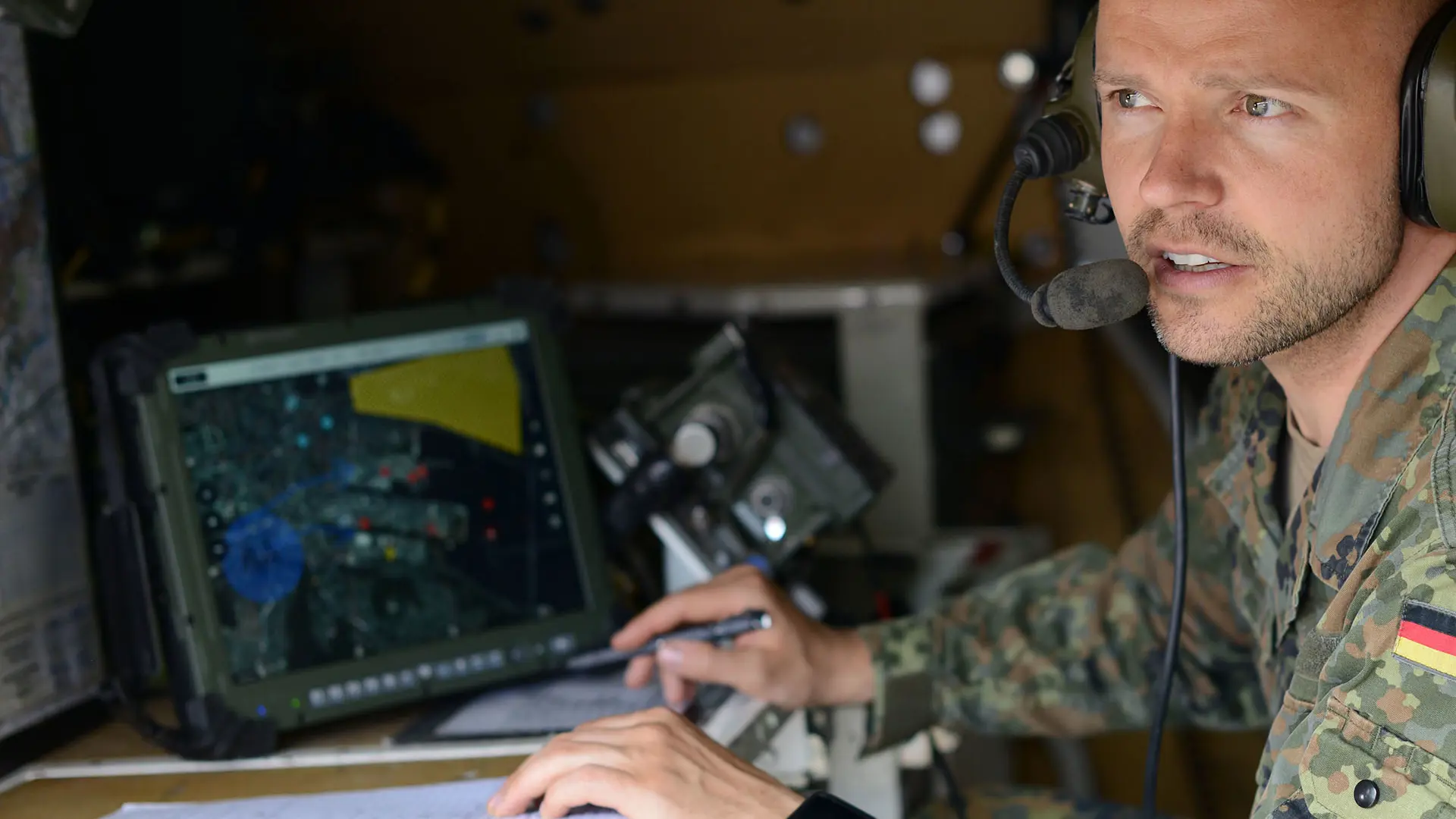 German soldier uses SitaWare