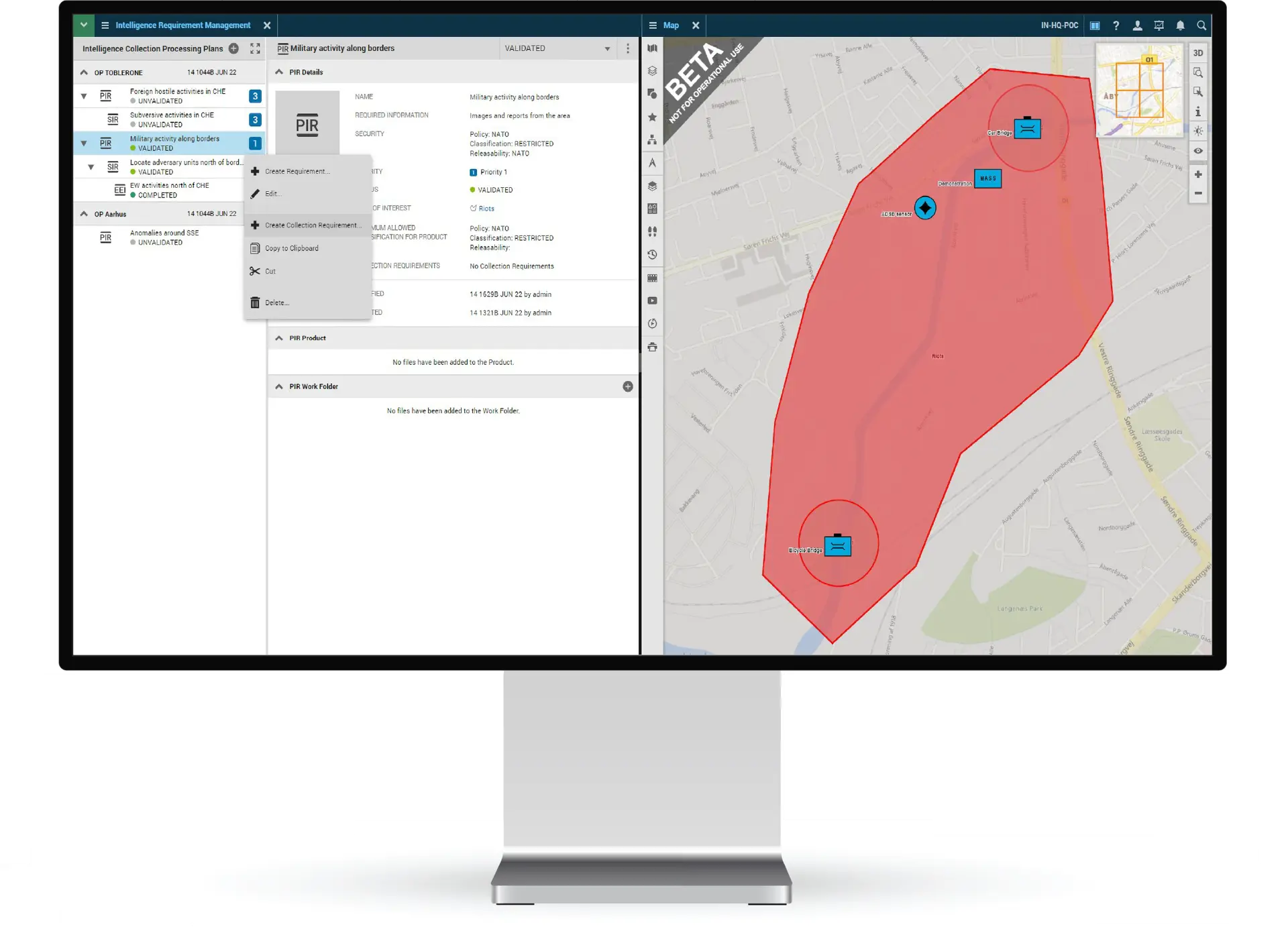 Computer with Sitaware Insight