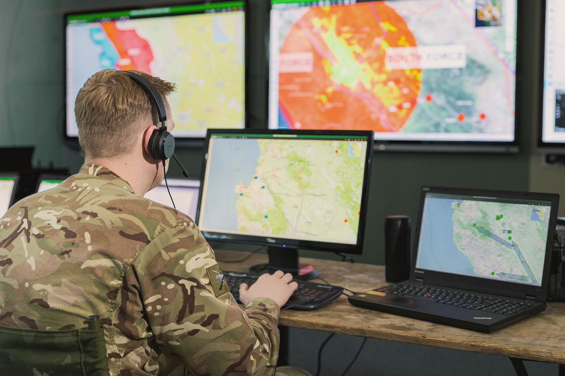 UK Staff Working In Sitaware In HQ