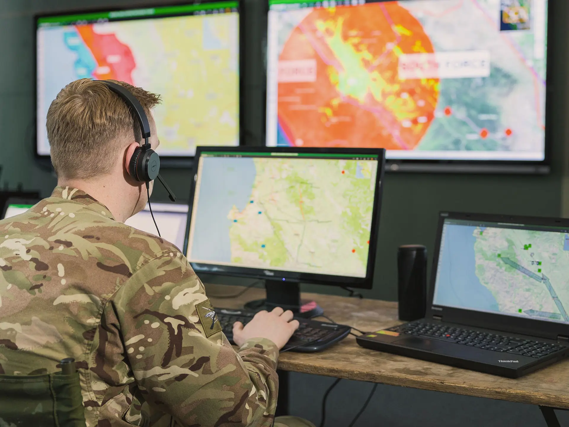 UK Staff Working In Sitaware In HQ
