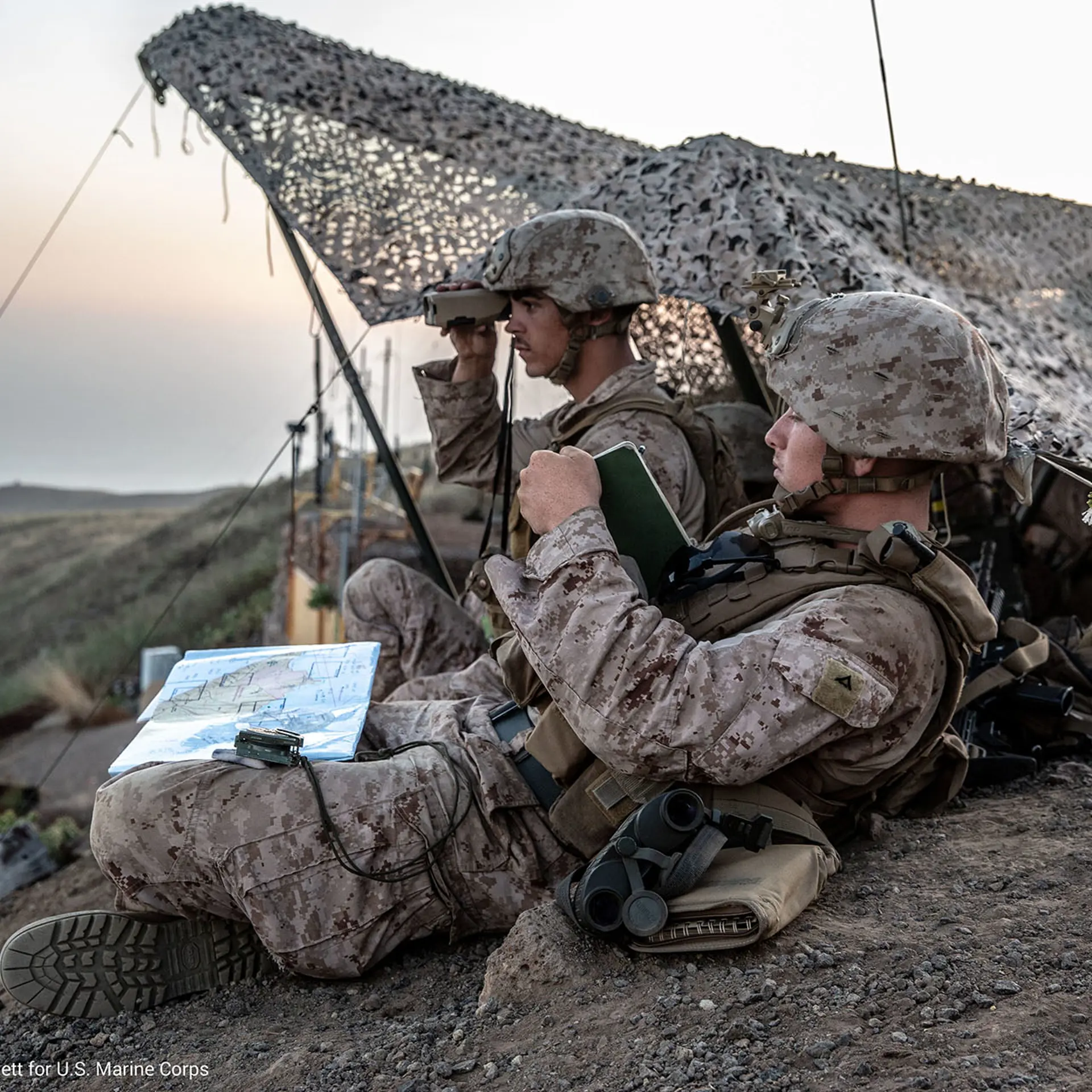 fire support marines identify targets