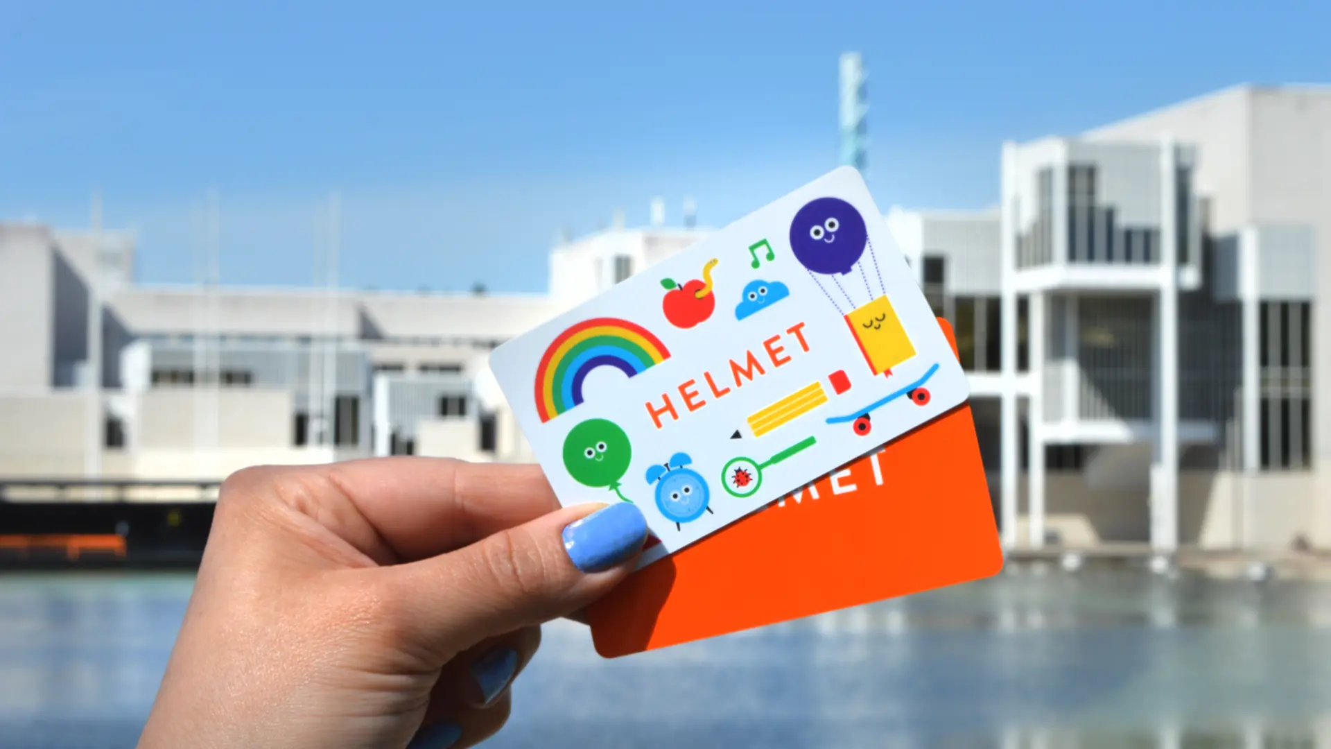 The Helmet library card. Photo: Kuvio