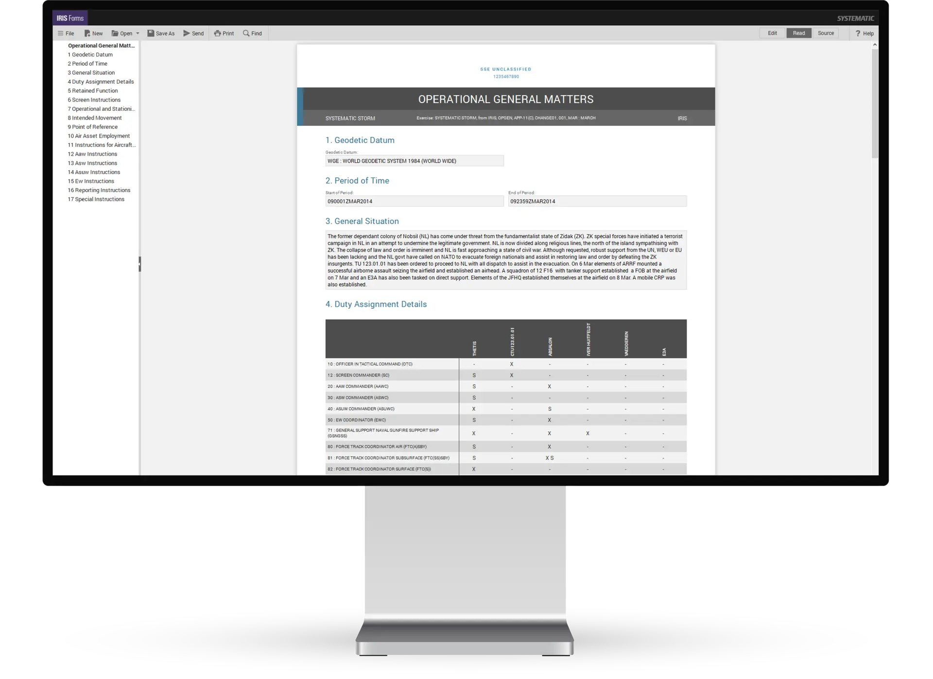 IRIS Forms Optimised Reading Experience