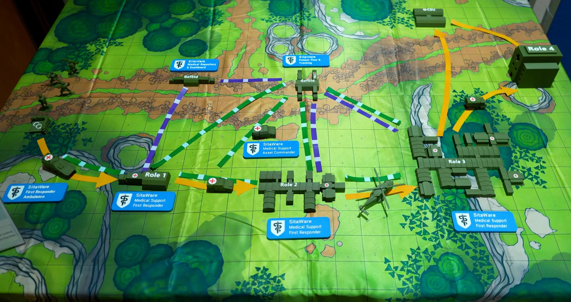 Tactical chain of medical evacuation with SitaWare Battlefield Health