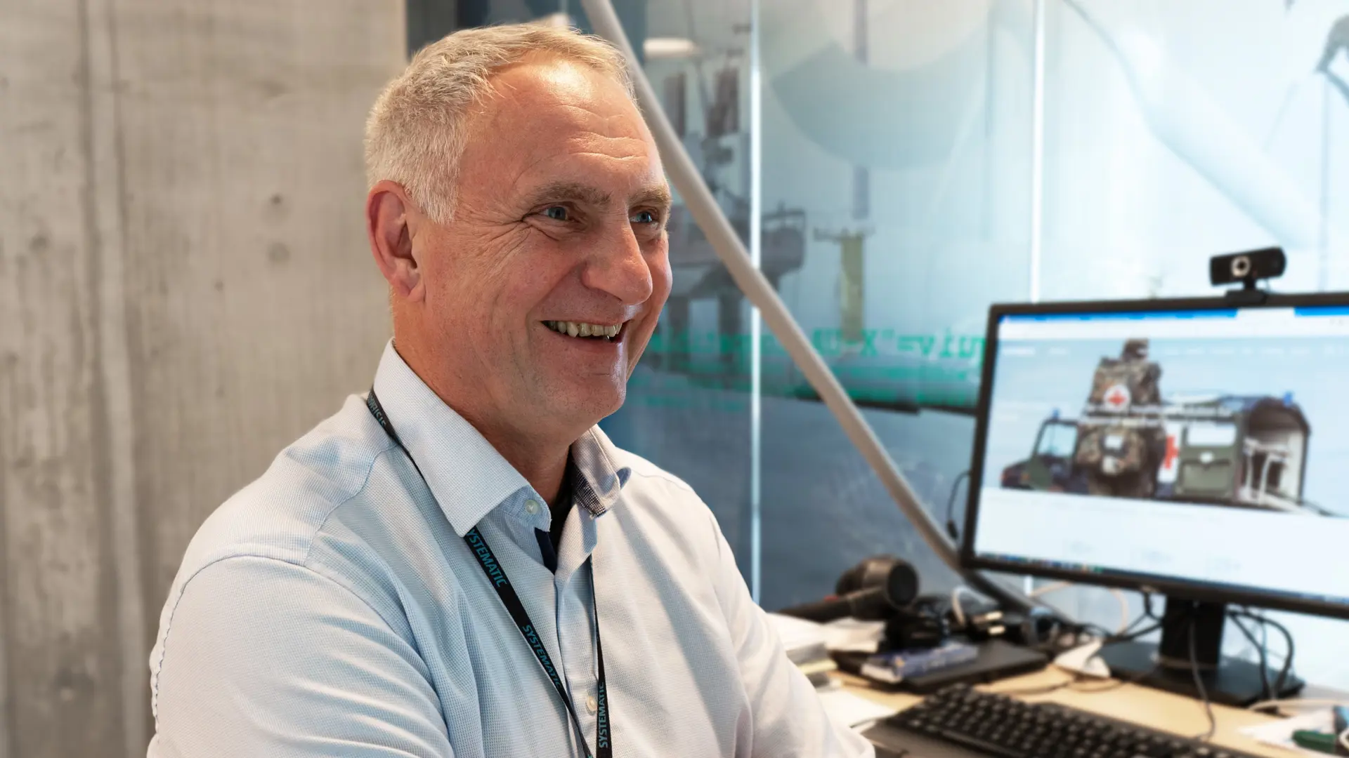 Jens Peder Rasmussen, på Systematic's hovedkontor i Aarhus
