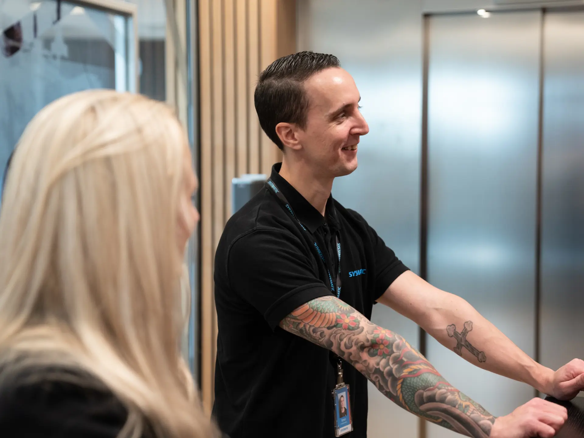 Medarbejdere under stand-up