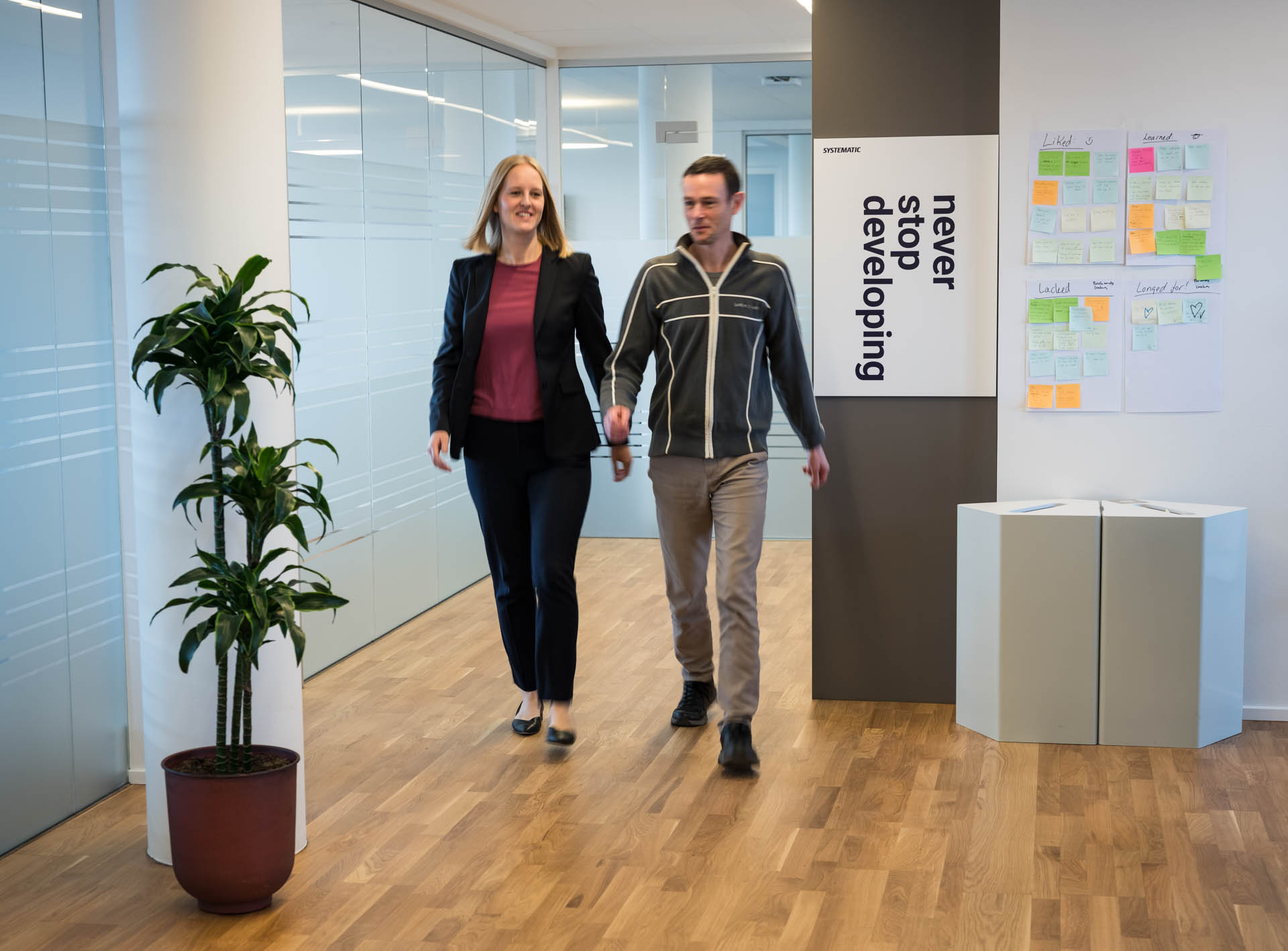 Copenhagen colleagues walking together