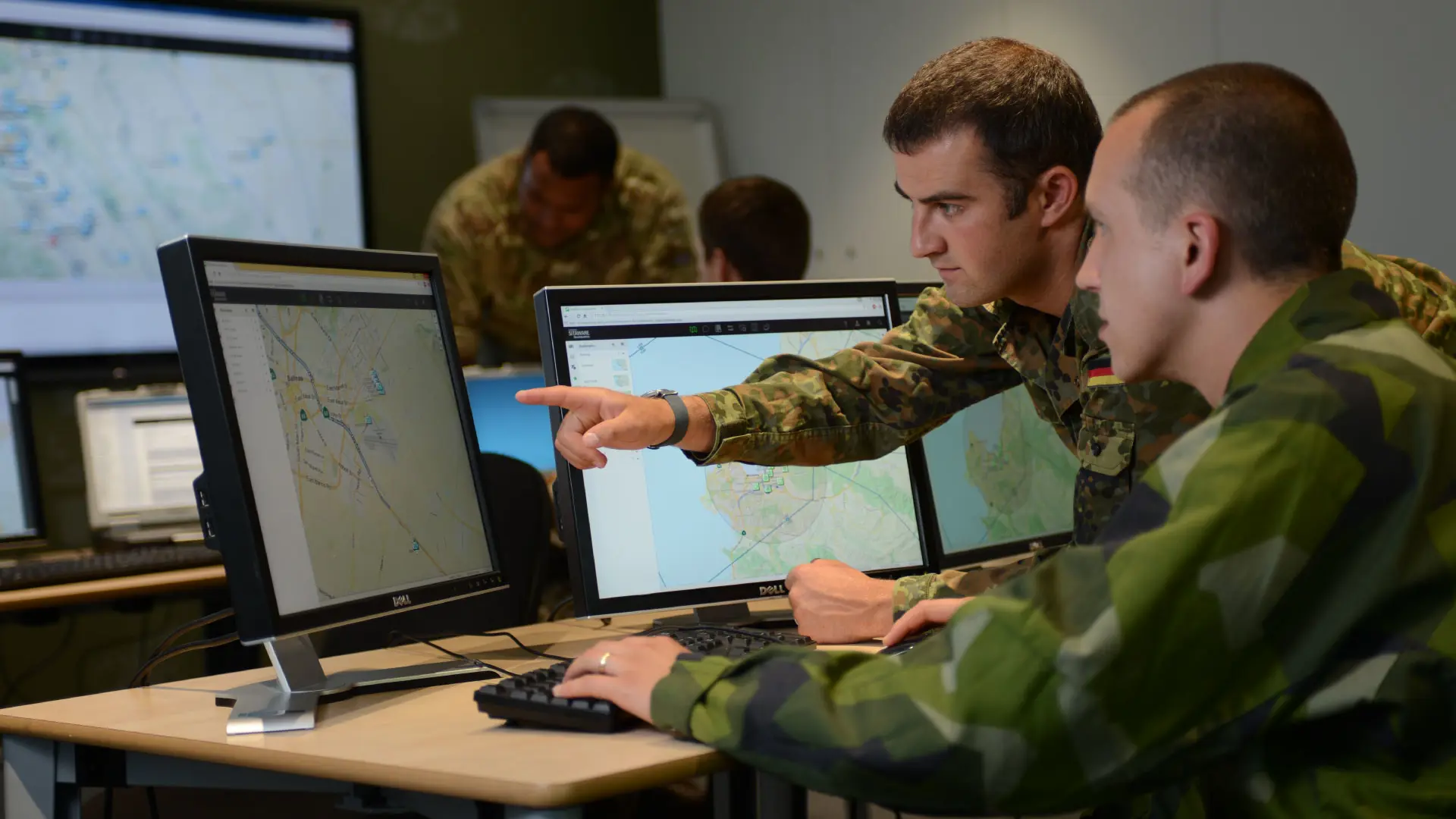 German military personnel with SitaWare