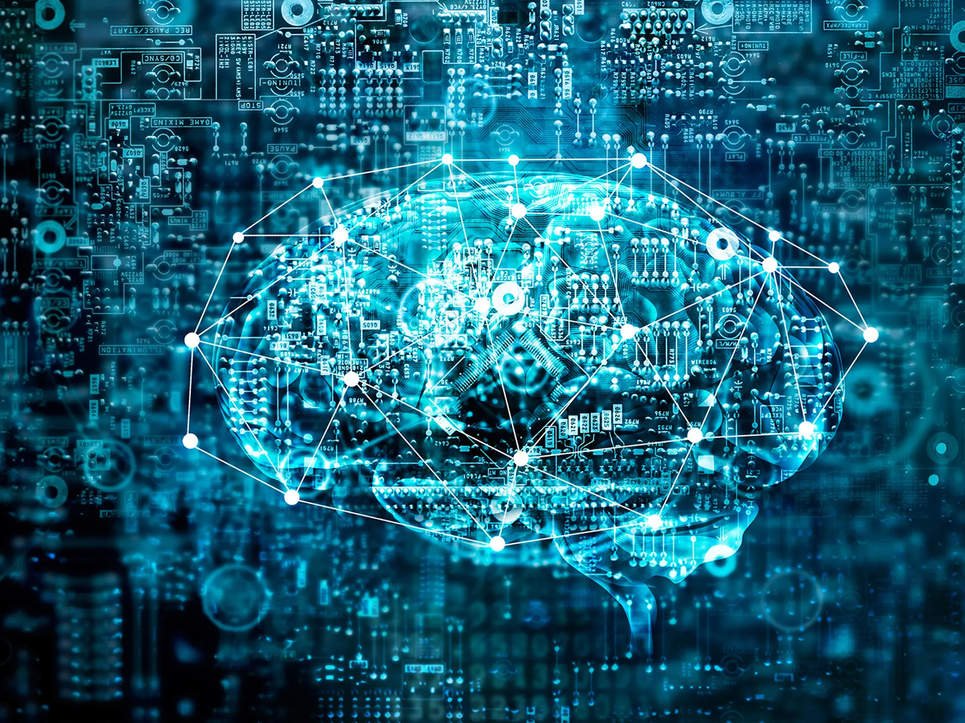 Graphic illustration of a brain