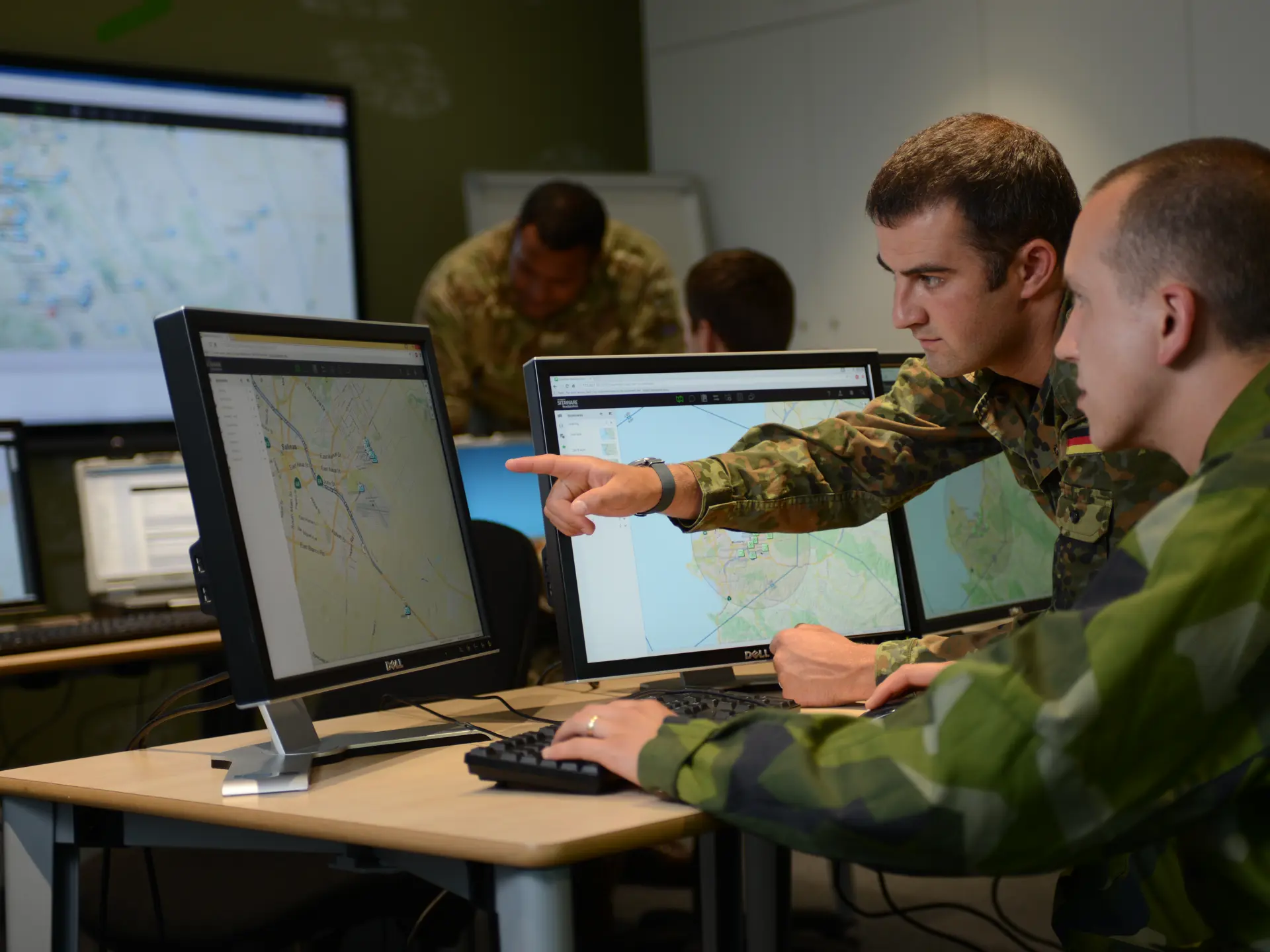 SitaWare Headquaters im Einsatz im militärischen Hauptquartier