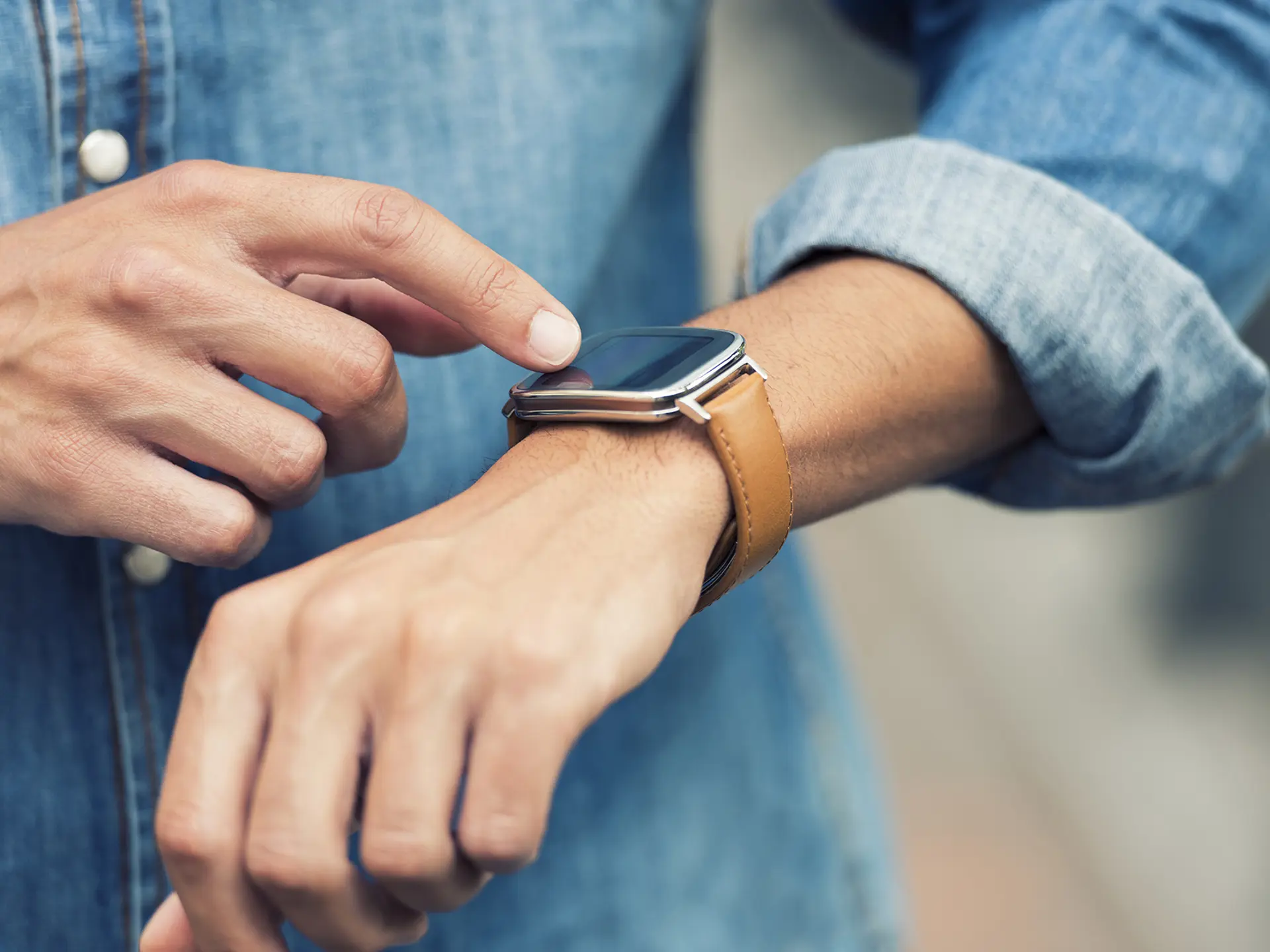 Person With Smart Watch