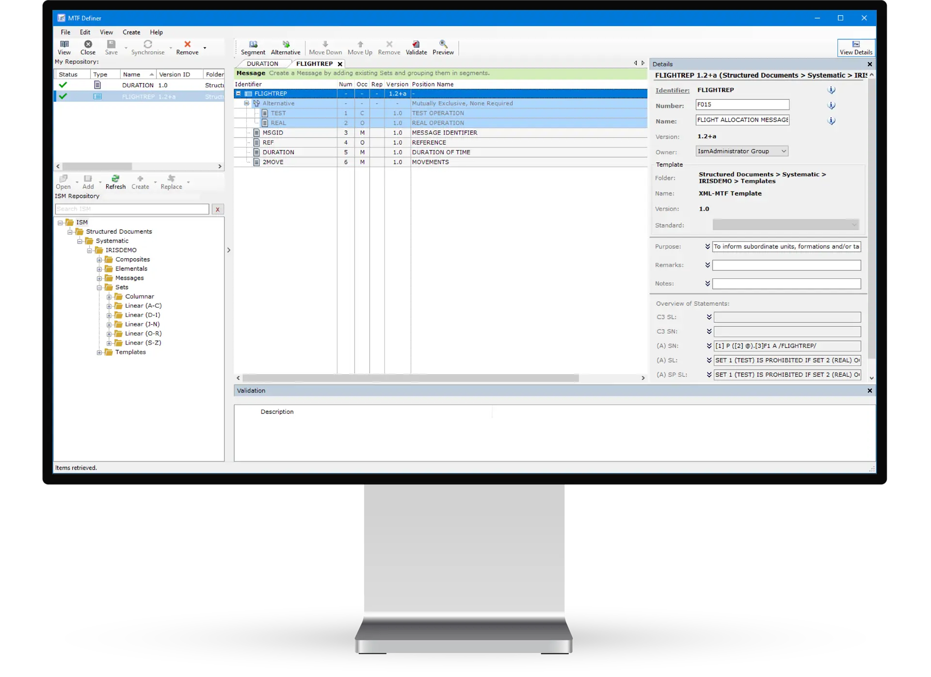 IRIS Standards Management Comprehensive Standards Support Mockup