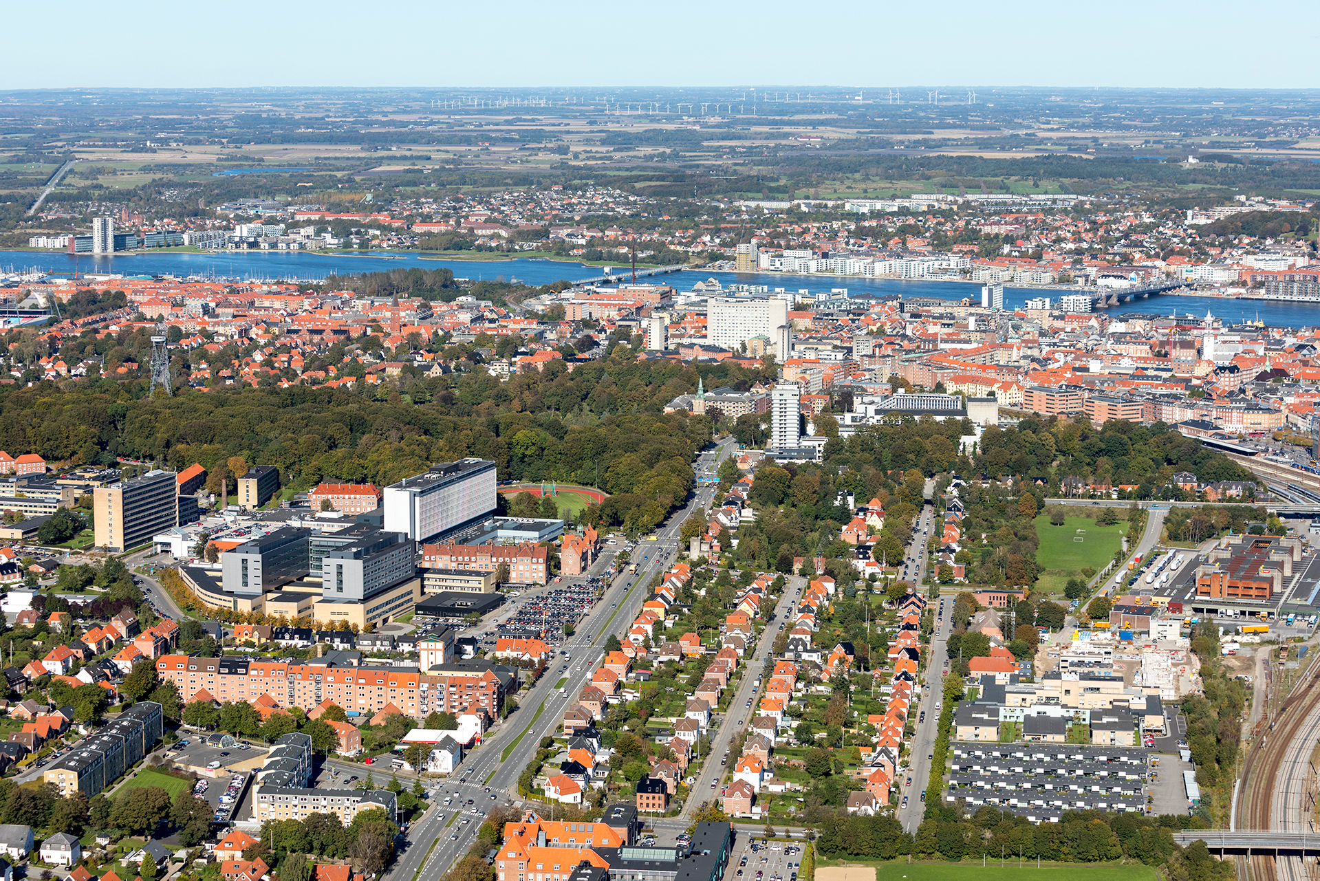 Aalborg Universitetshospital luftfoto