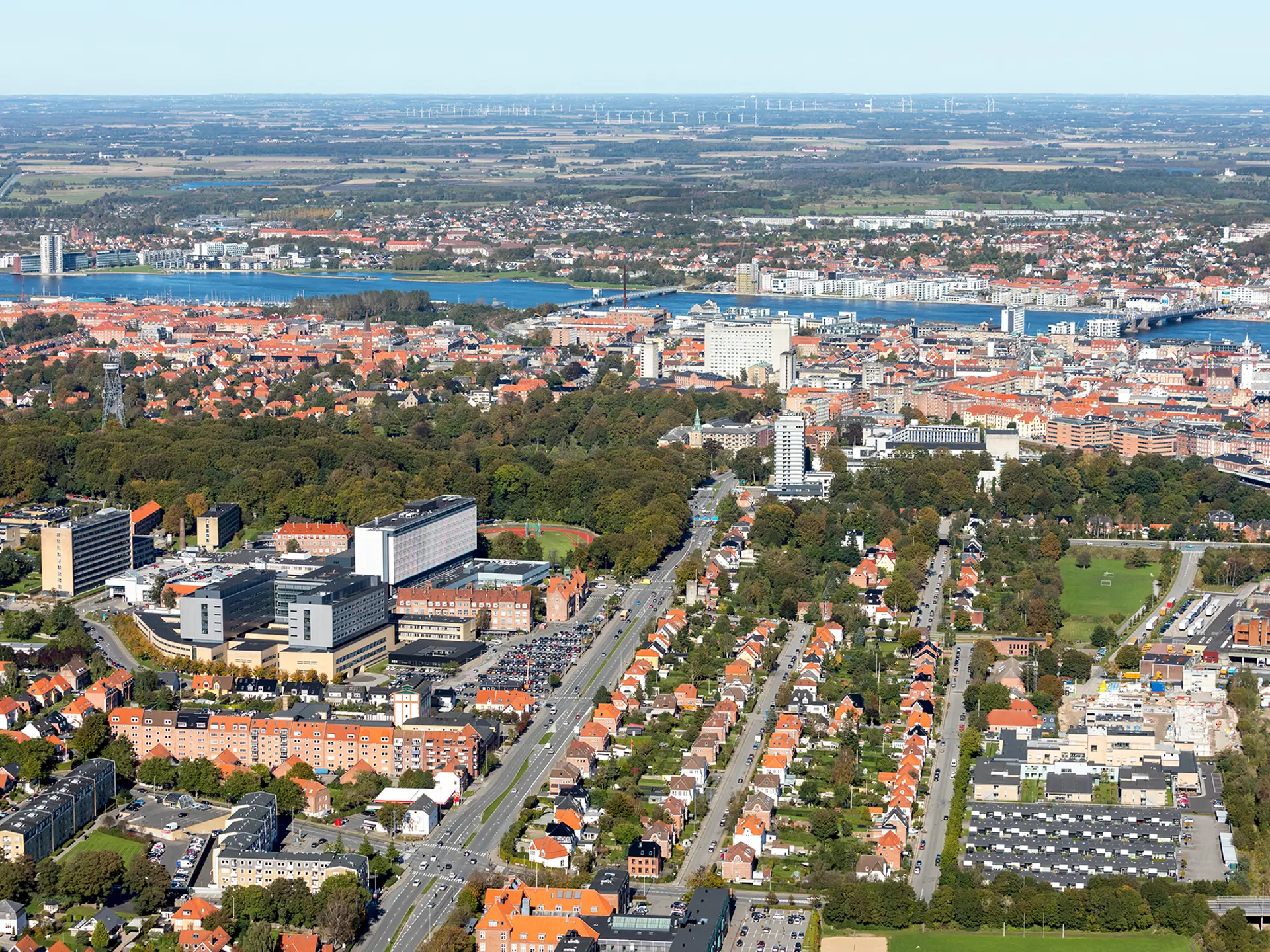 Aalborg Universitetshospital luftfoto
