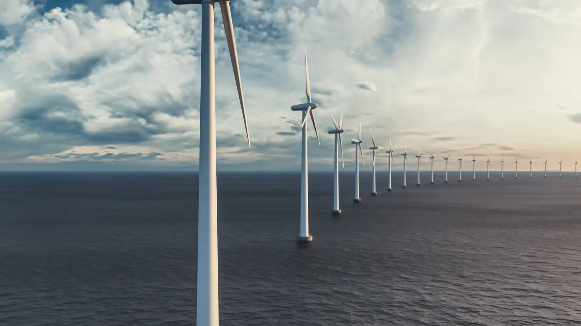 Wind Turbines at see