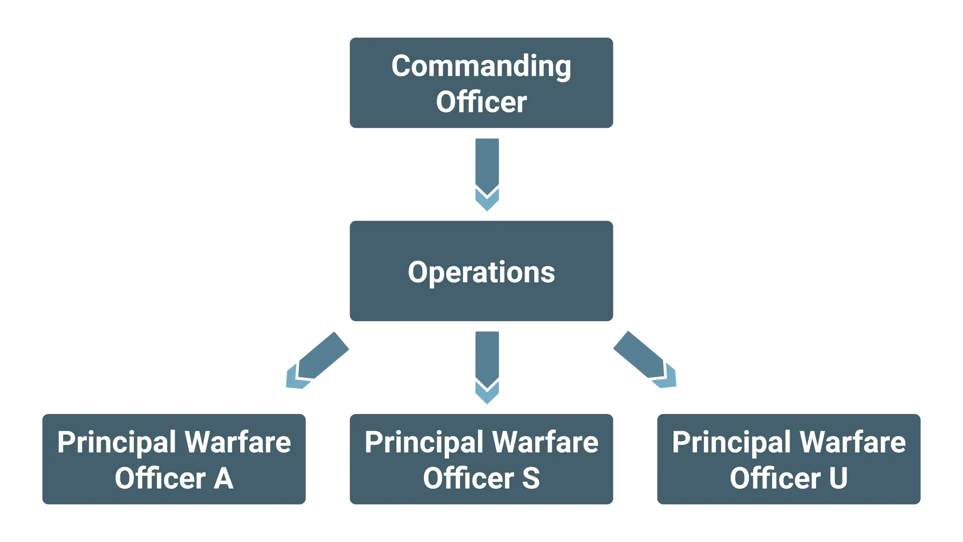 Figure 2: Warfare Organisation early 90s. 