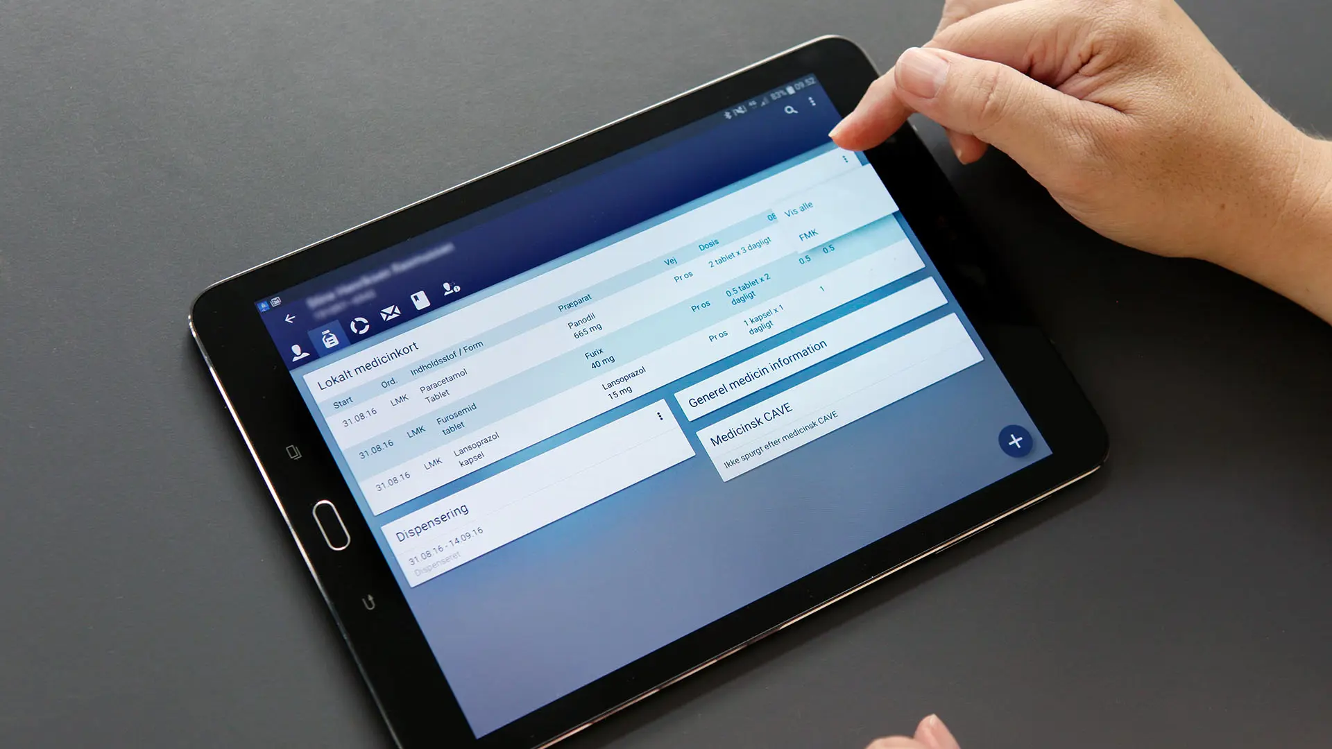 Tablet med Columna Cura