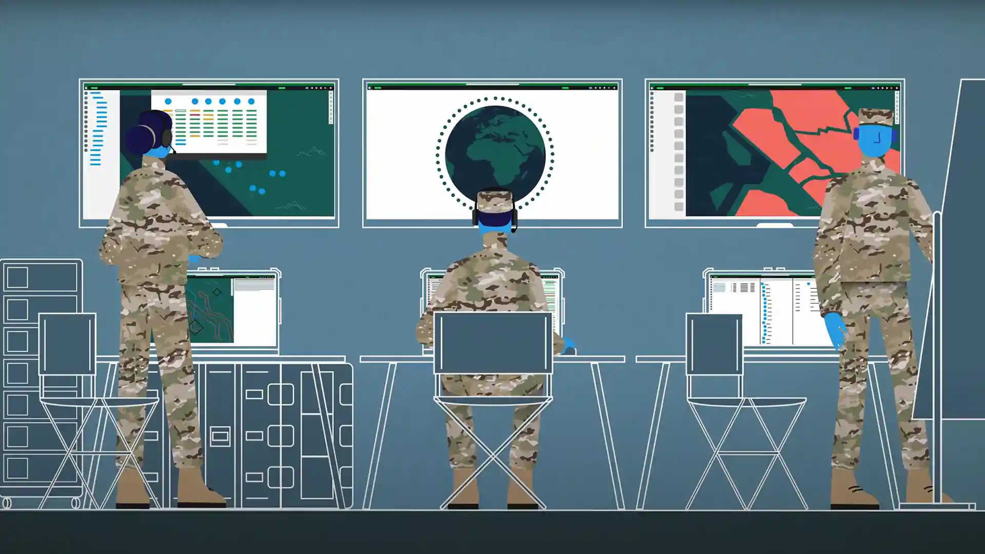 Explanation of the SitaWare Suite, an advanced C4ISR software solution providing command and control across land, sea, air, space, and cyber domains.