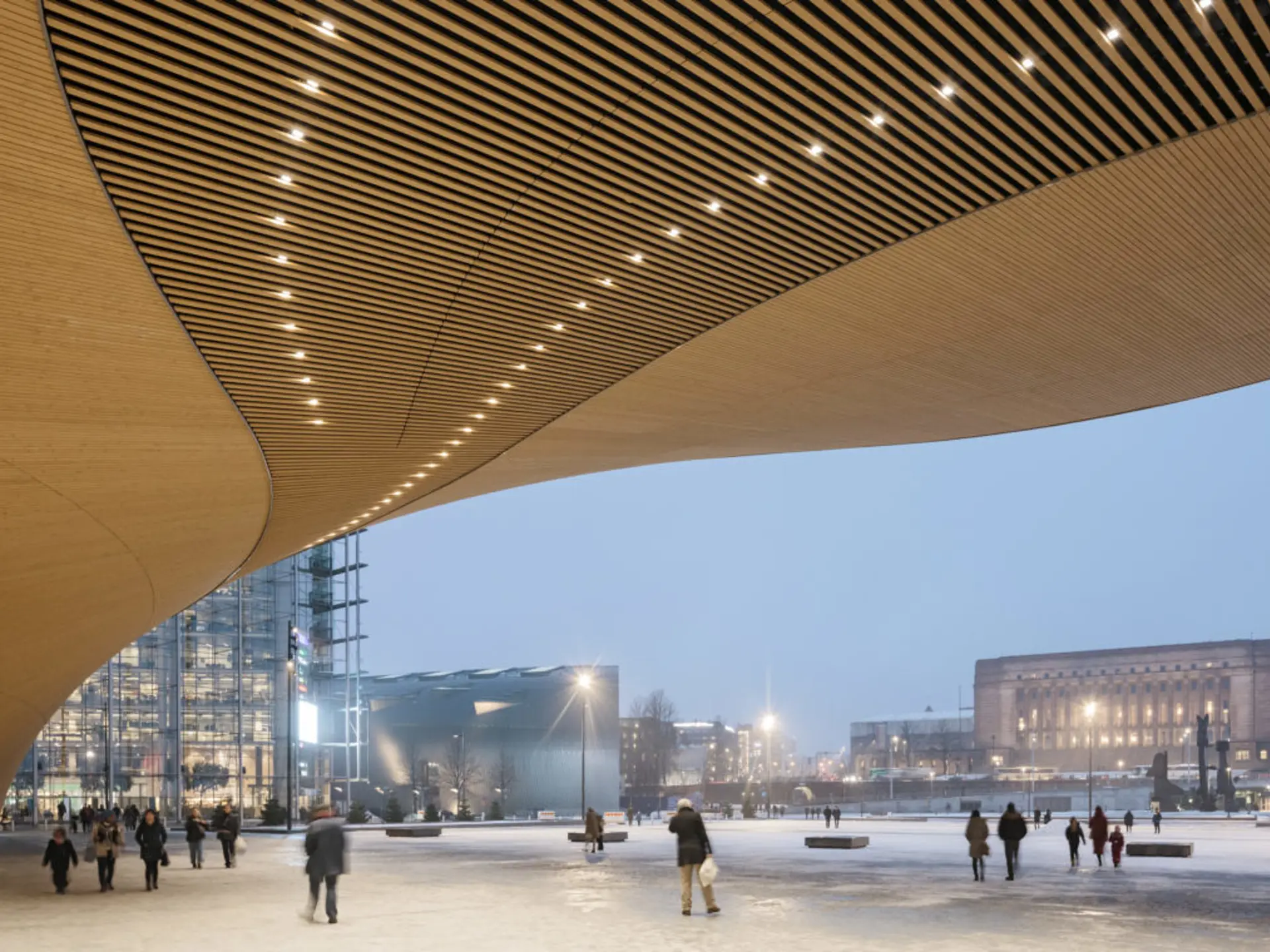 Hovedindgang ved Canope-biblioteket