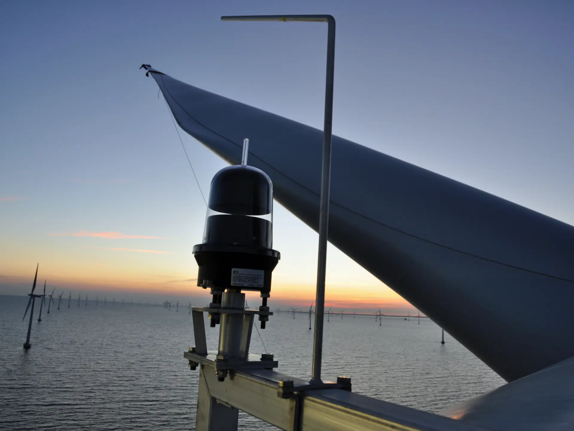 Top of an offshore wind turbine