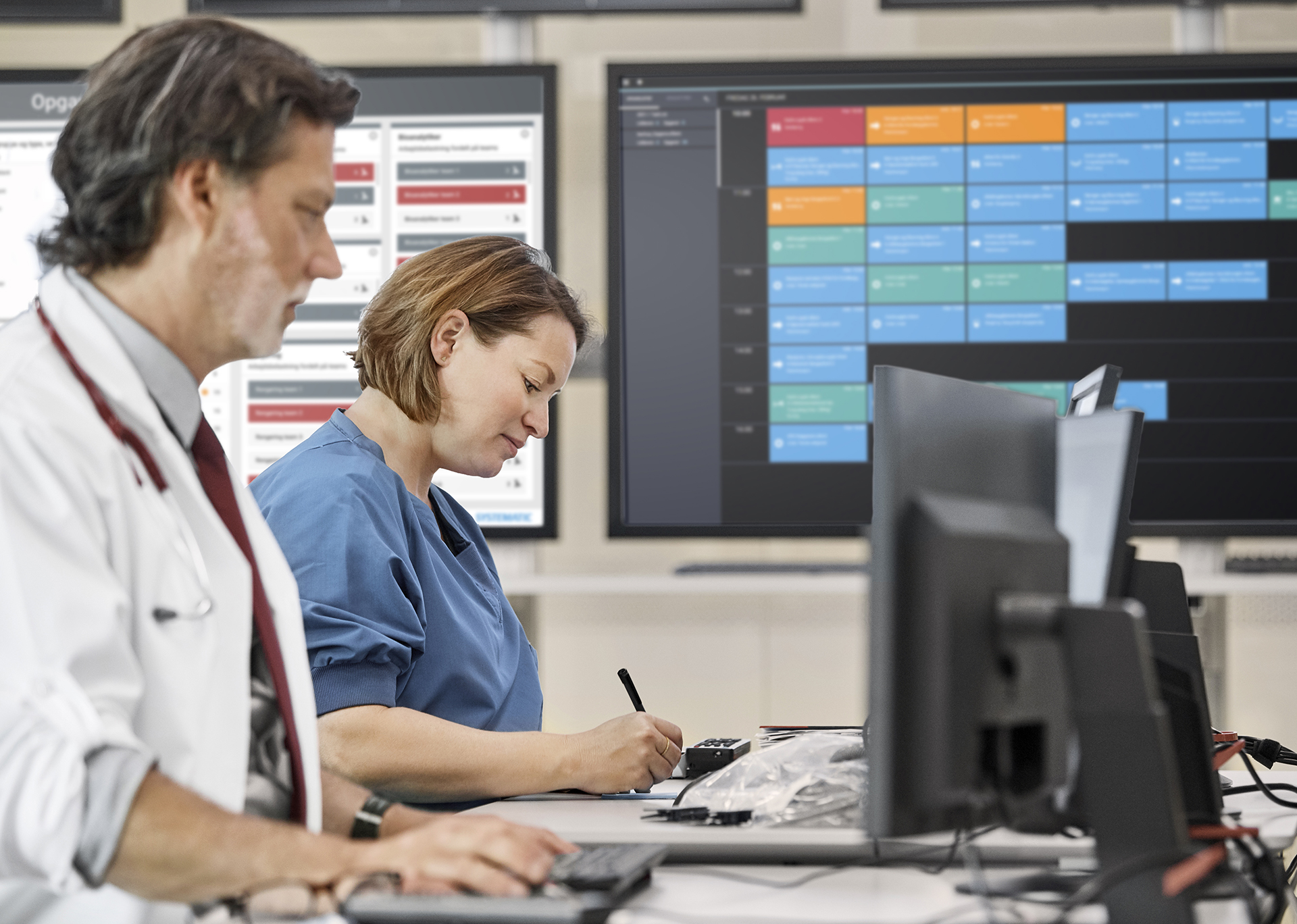 Sundhedspersonale bruger Command Centre-løsning