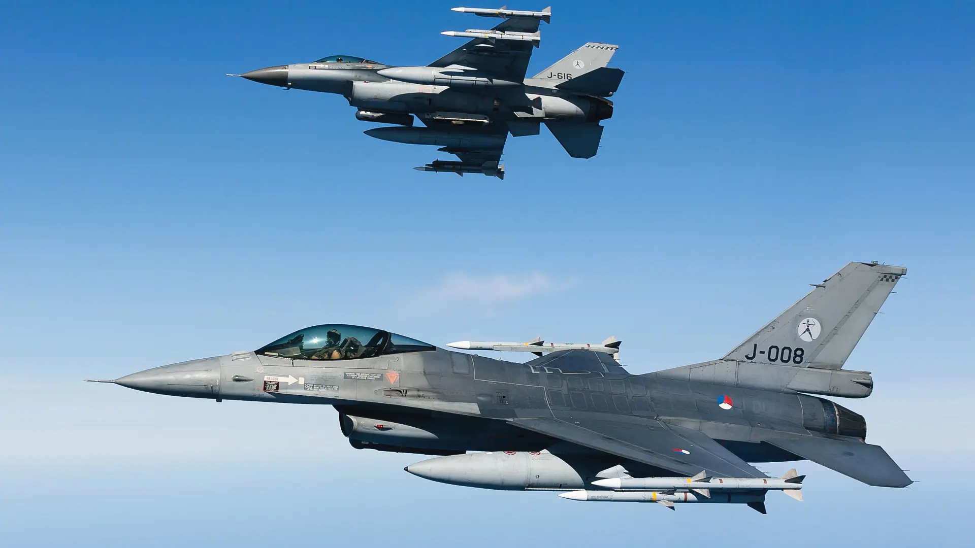 Military aircraft in action